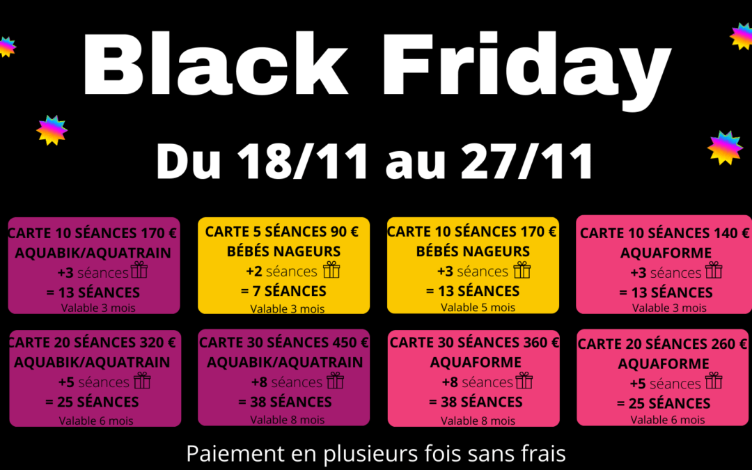 Black Friday Aqua&rsquo;tlantis 2022 ! 8 supers offres à ne pas manquer !